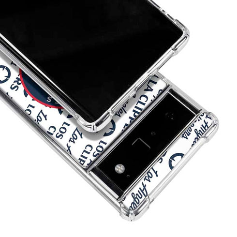 NBA Los Angeles Clippers Blast Text Google Pixel 6 Clear Case